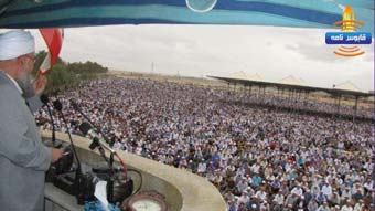 اقامه نماز عید فطر در عیدگاه اهل سنت گنبد + تصاویر